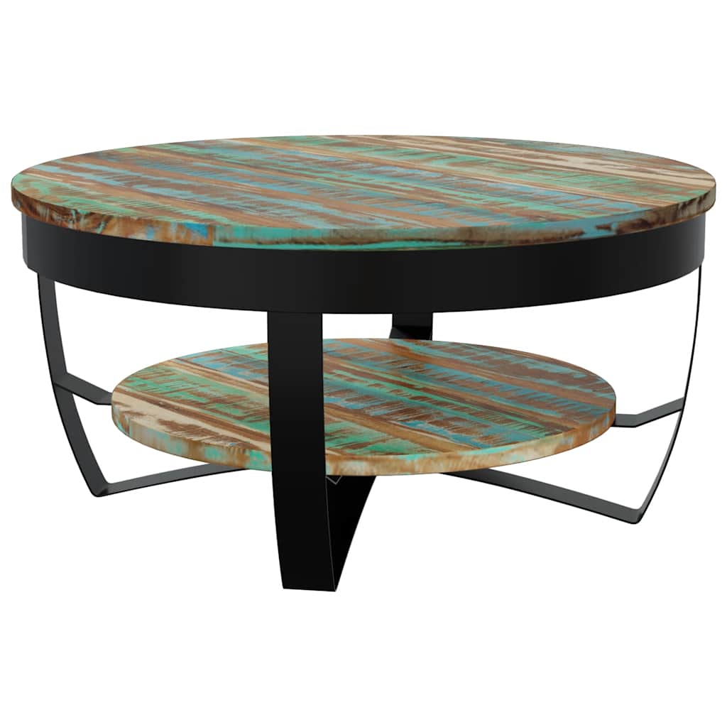 Coffee Table | Multicolour | Solid reclaimed wood | Medium |  Industrial