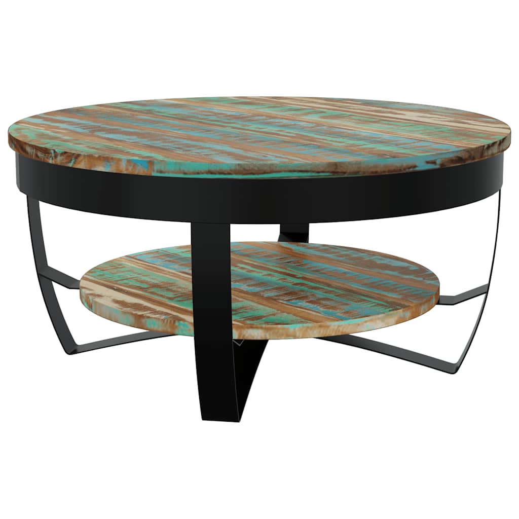 244674 vidaXL Coffee Table Solid Reclaimed Wood 65x32 cm