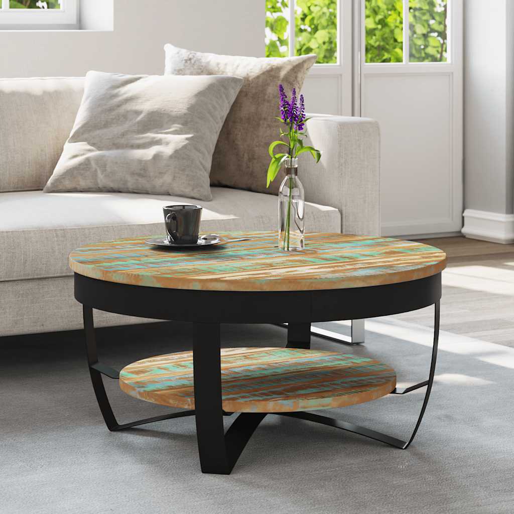 Coffee Table | Multicolour | Solid reclaimed wood | Medium |  Industrial