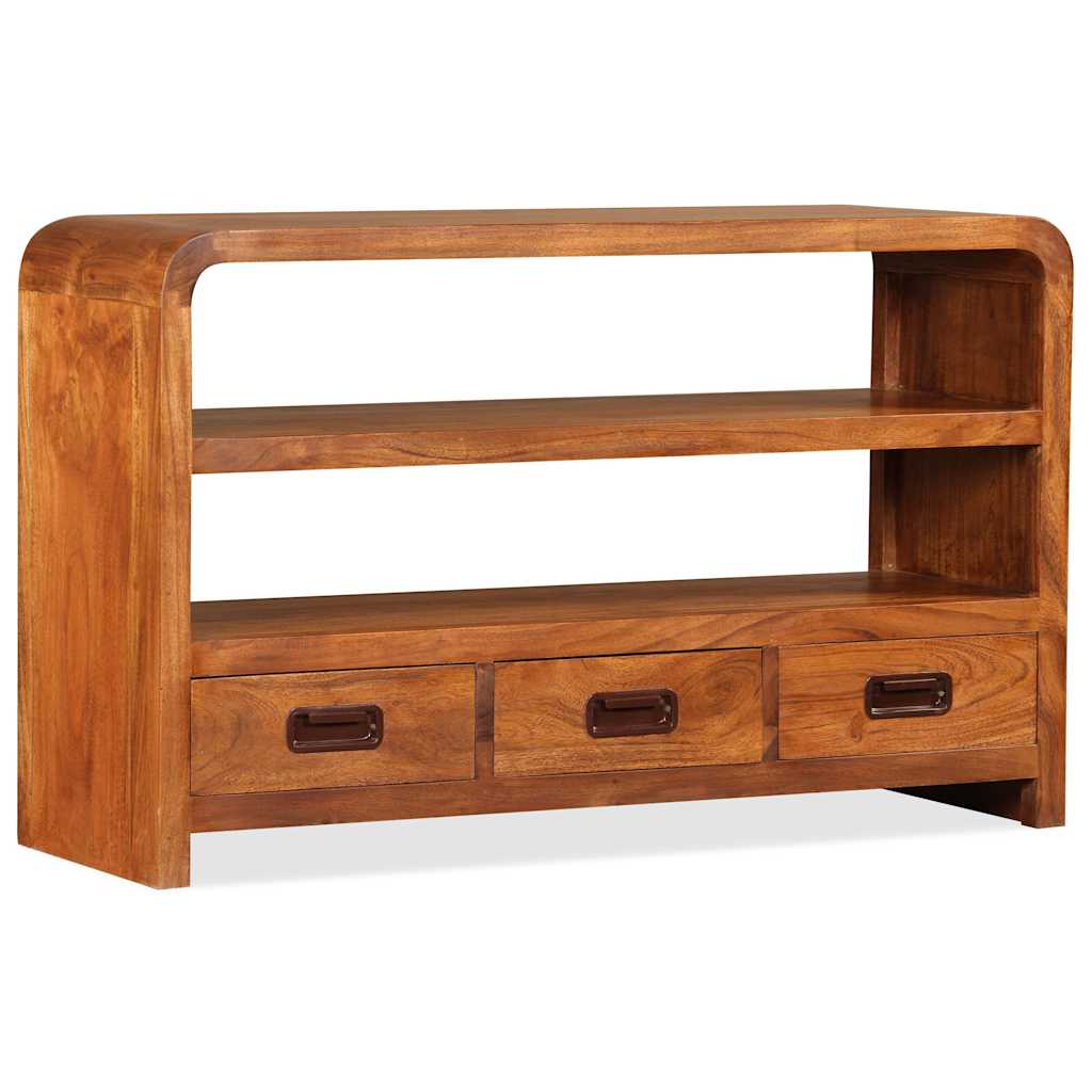 244681 vidaXL TV Cabinet Solid Wood Acacia 90x30x55 cm
