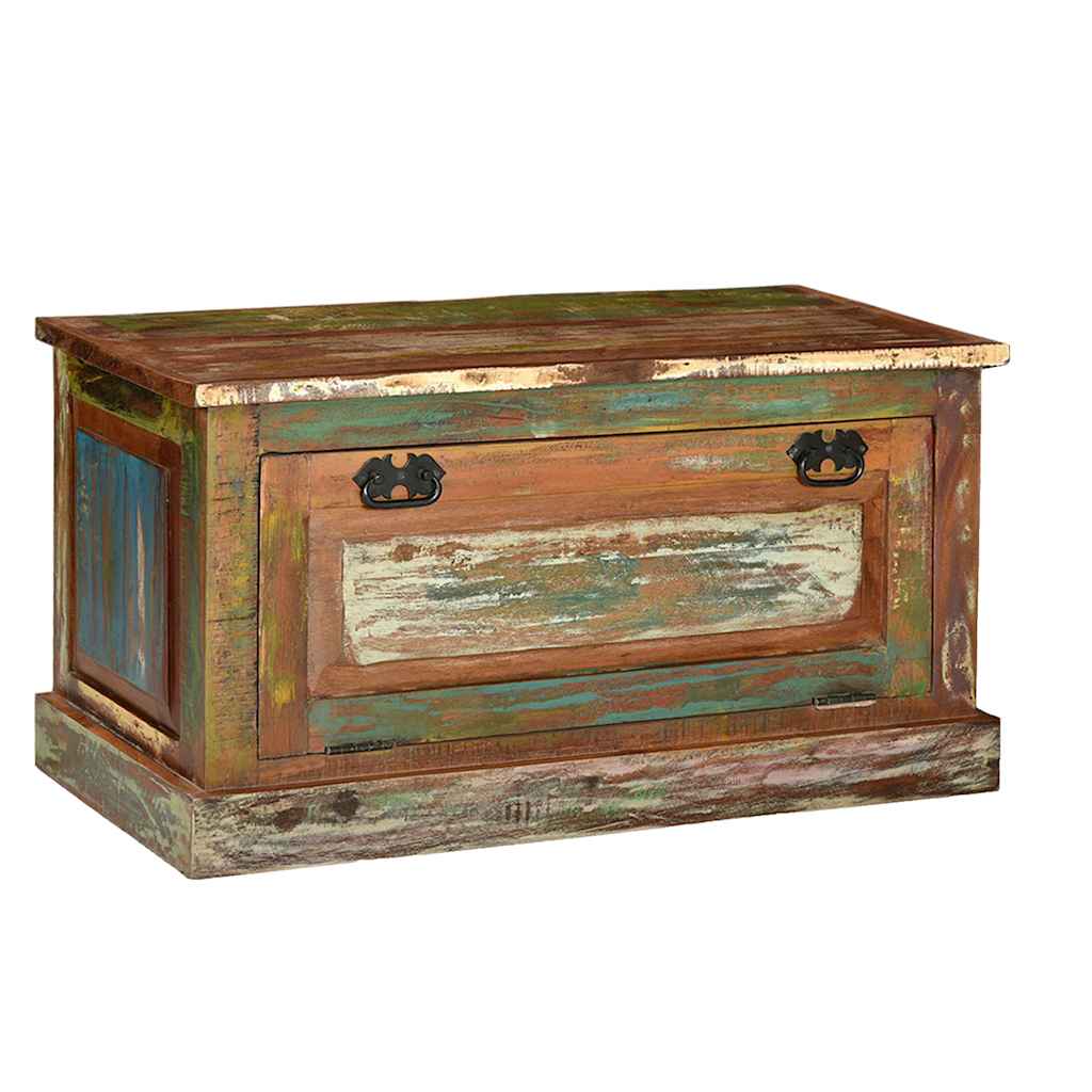 244832 vidaXL Shoe Storage Bench Solid Reclaimed Wood