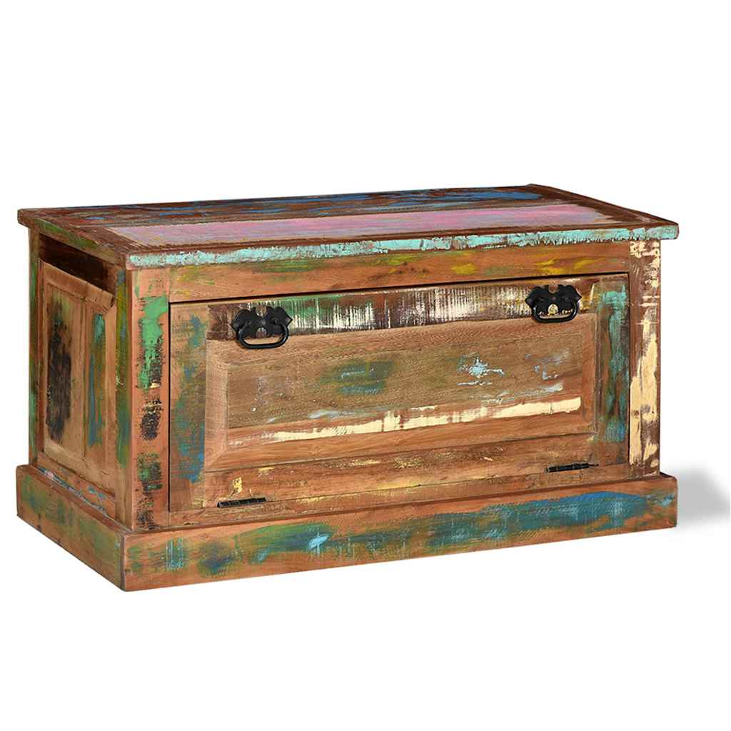 244832 vidaXL Shoe Storage Bench Solid Reclaimed Wood