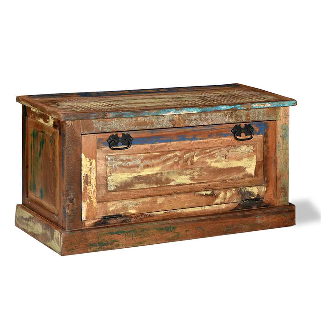 244832 vidaXL Shoe Storage Bench Solid Reclaimed Wood