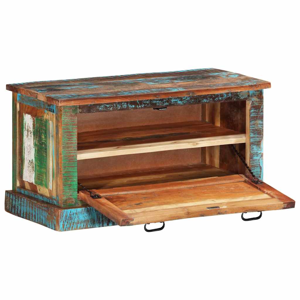 244832 vidaXL Shoe Storage Bench Solid Reclaimed Wood