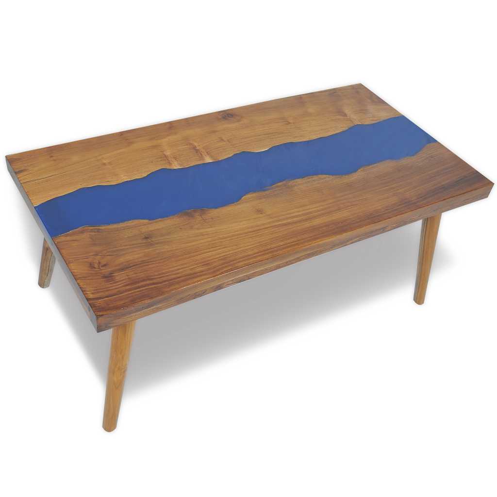 245067 vidaXL Coffee Table Teak Resin 100x50x40 cm