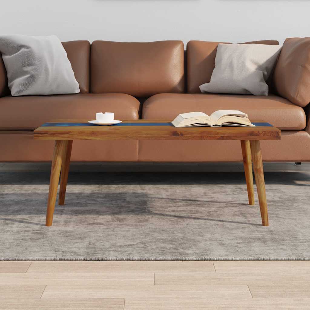 245067 vidaXL Coffee Table Teak Resin 100x50x40 cm