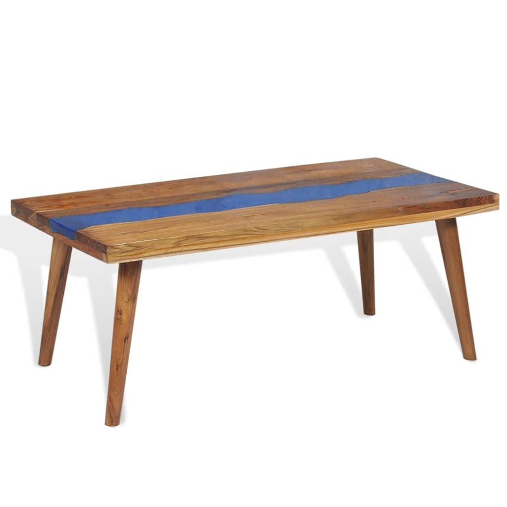 245067 vidaXL Coffee Table Teak Resin 100x50x40 cm