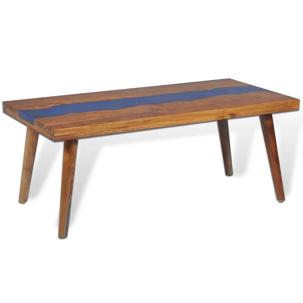 245067 vidaXL Coffee Table Teak Resin 100x50x40 cm