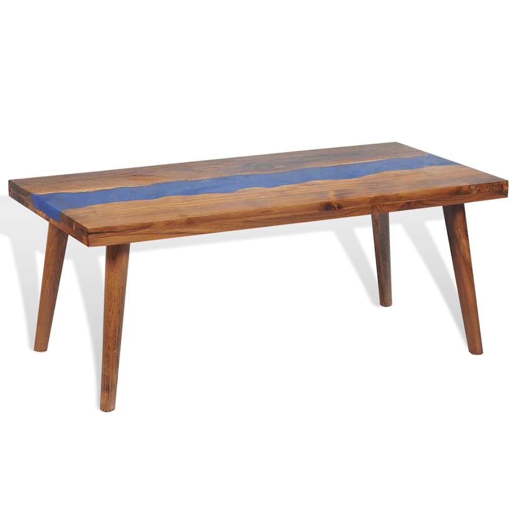 245067 vidaXL Coffee Table Teak Resin 100x50x40 cm