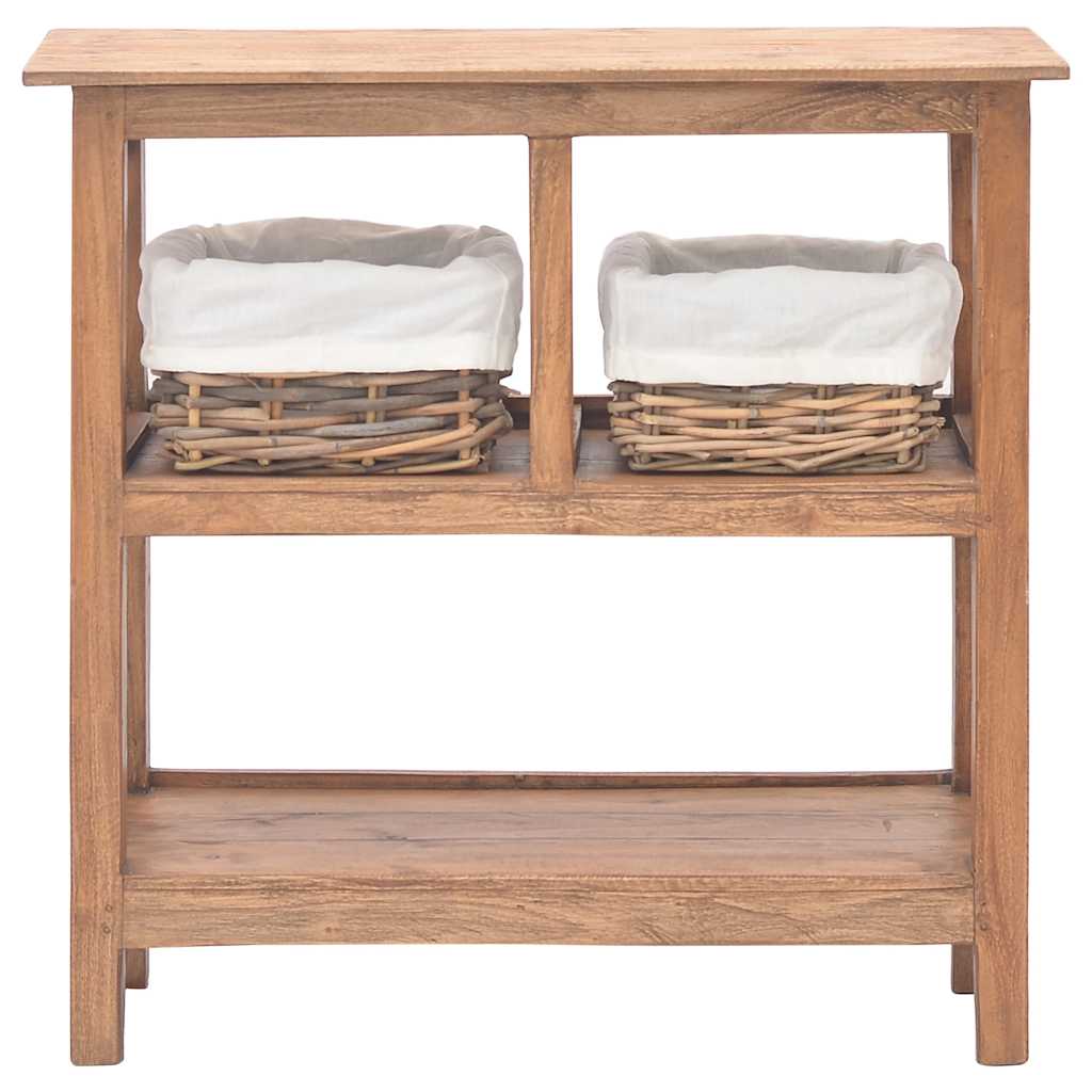 244489 vidaXL Console Table Solid Mahogany Wood 69x28x70 cm