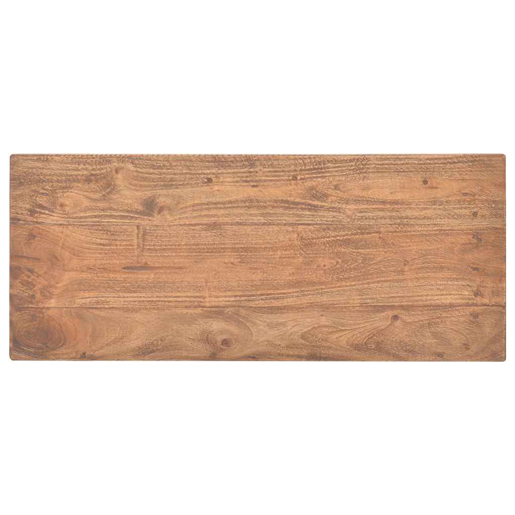 244489 vidaXL Console Table Solid Mahogany Wood 69x28x70 cm