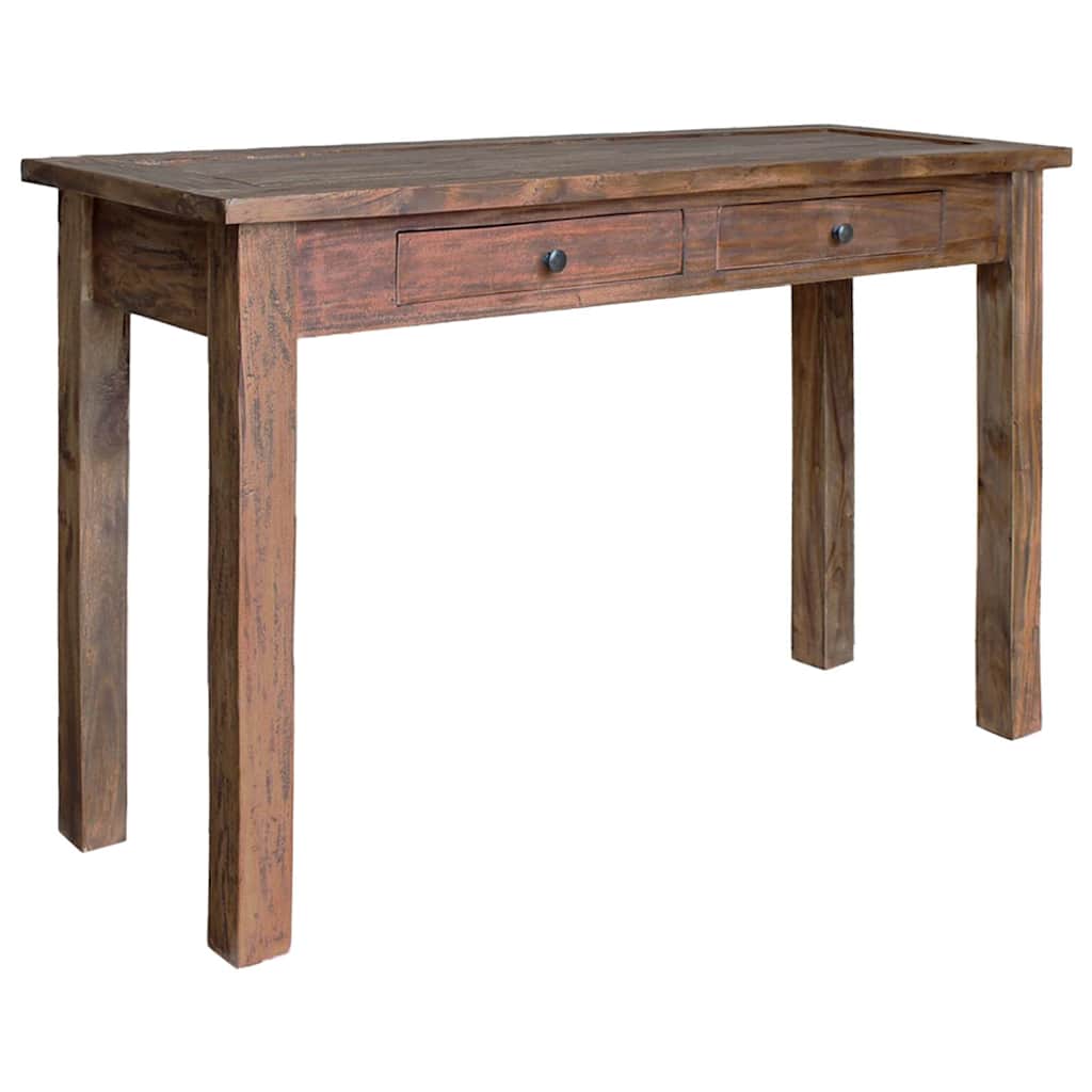 244494 vidaXL Console Table Solid Mahogany Wood 123x42x75 cm