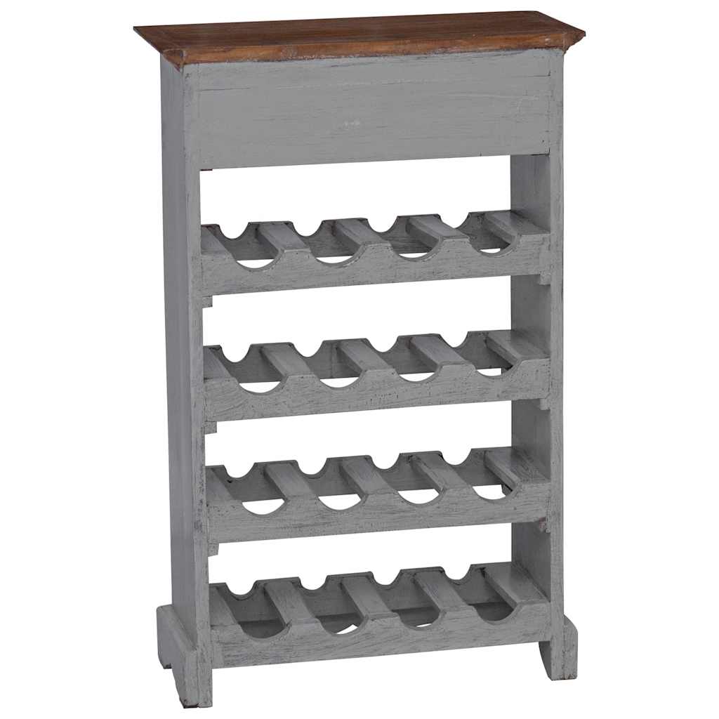 244507 vidaXL Wine Rack Solid Mahogany Wood 55x23x85 cm