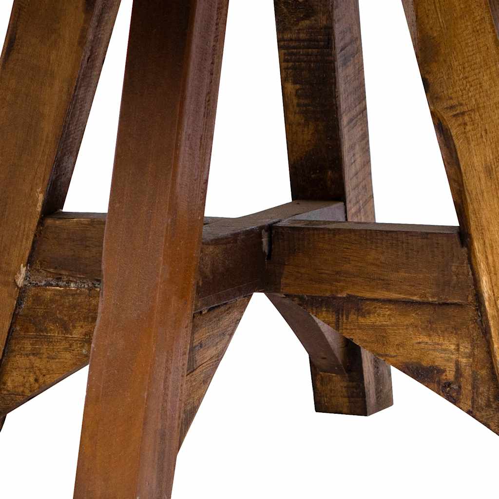244511 vidaXL Coffee Table Mixed Recycled Wood 60x45 cm Silver