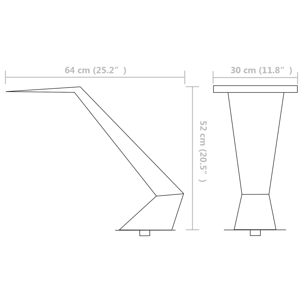 vidaXL Pool Fountain Stainless Steel 64x30x52 cm Silver