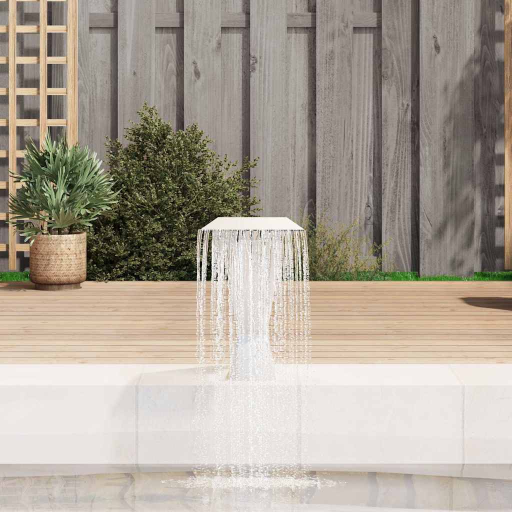 vidaXL Pool Fountain Stainless Steel 64x30x52 cm Silver