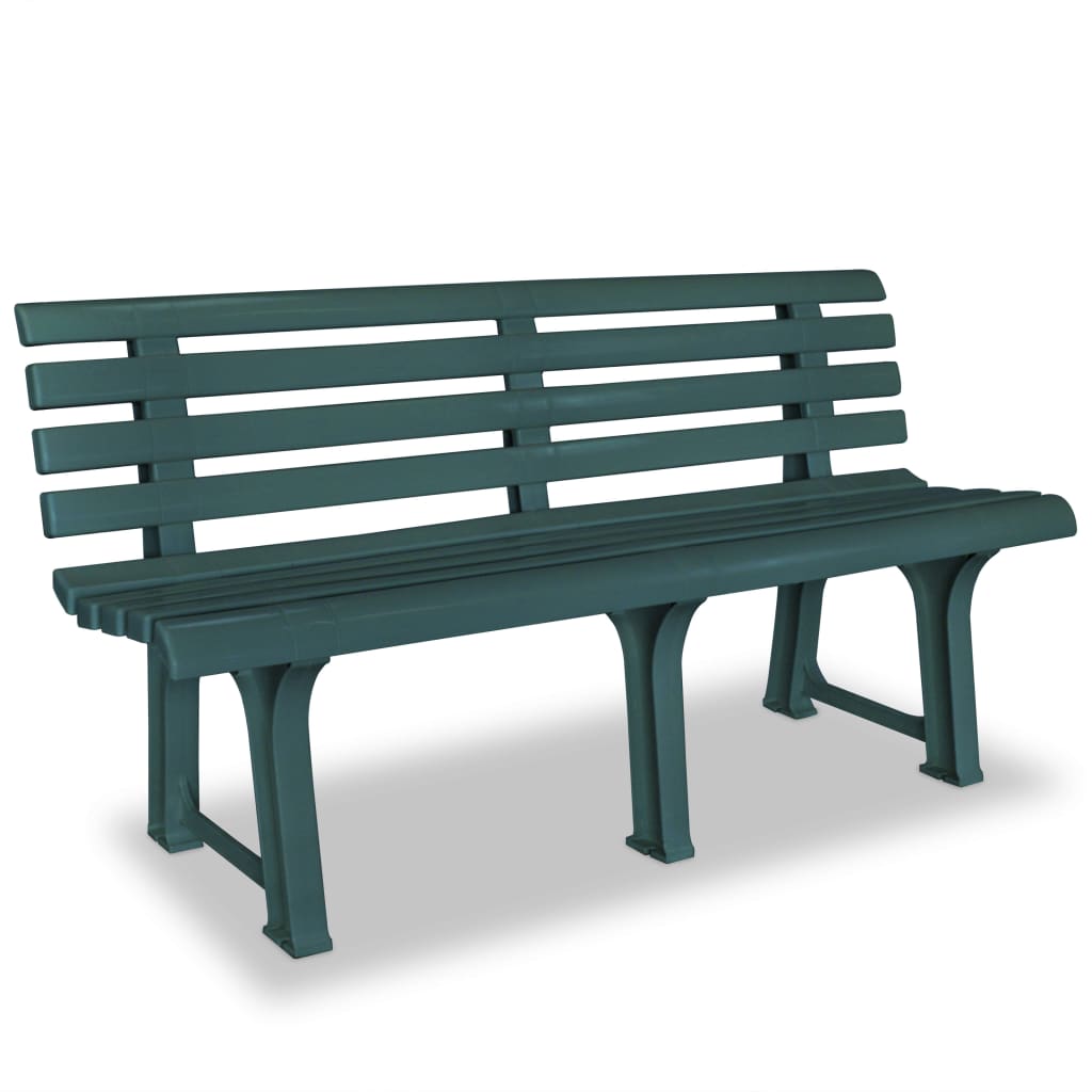 Garden Bench | Green | Plastic | Medium |  Durable  | Garden Bench