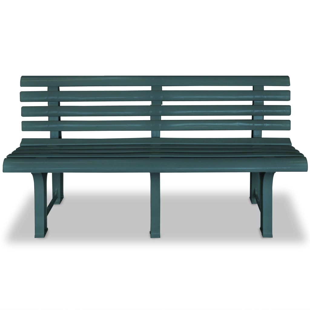 Garden Bench | Green | Plastic | Medium |  Durable  | Garden Bench