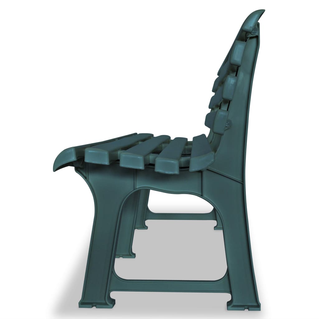 Garden Bench | Green | Plastic | Medium |  Durable  | Garden Bench