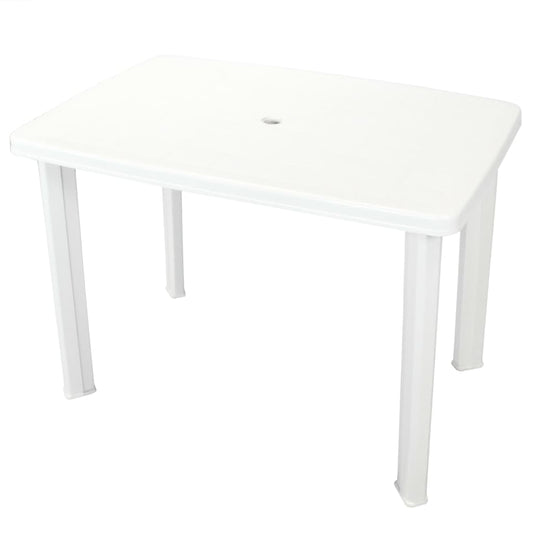 Outdoor Table | White | Plastic | Medium | Lightweight | Garden Table