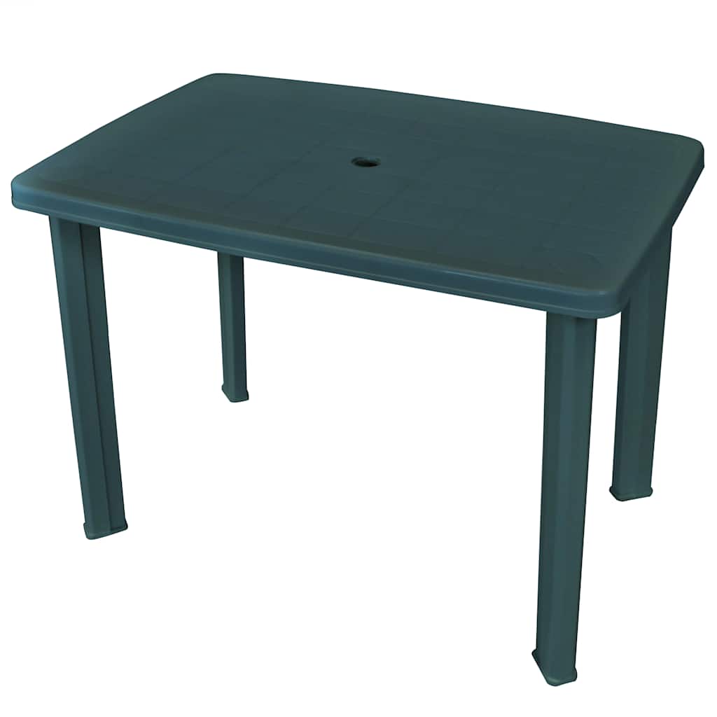 43593 vidaXL Garden Table Green 101x68x72 cm Plastic