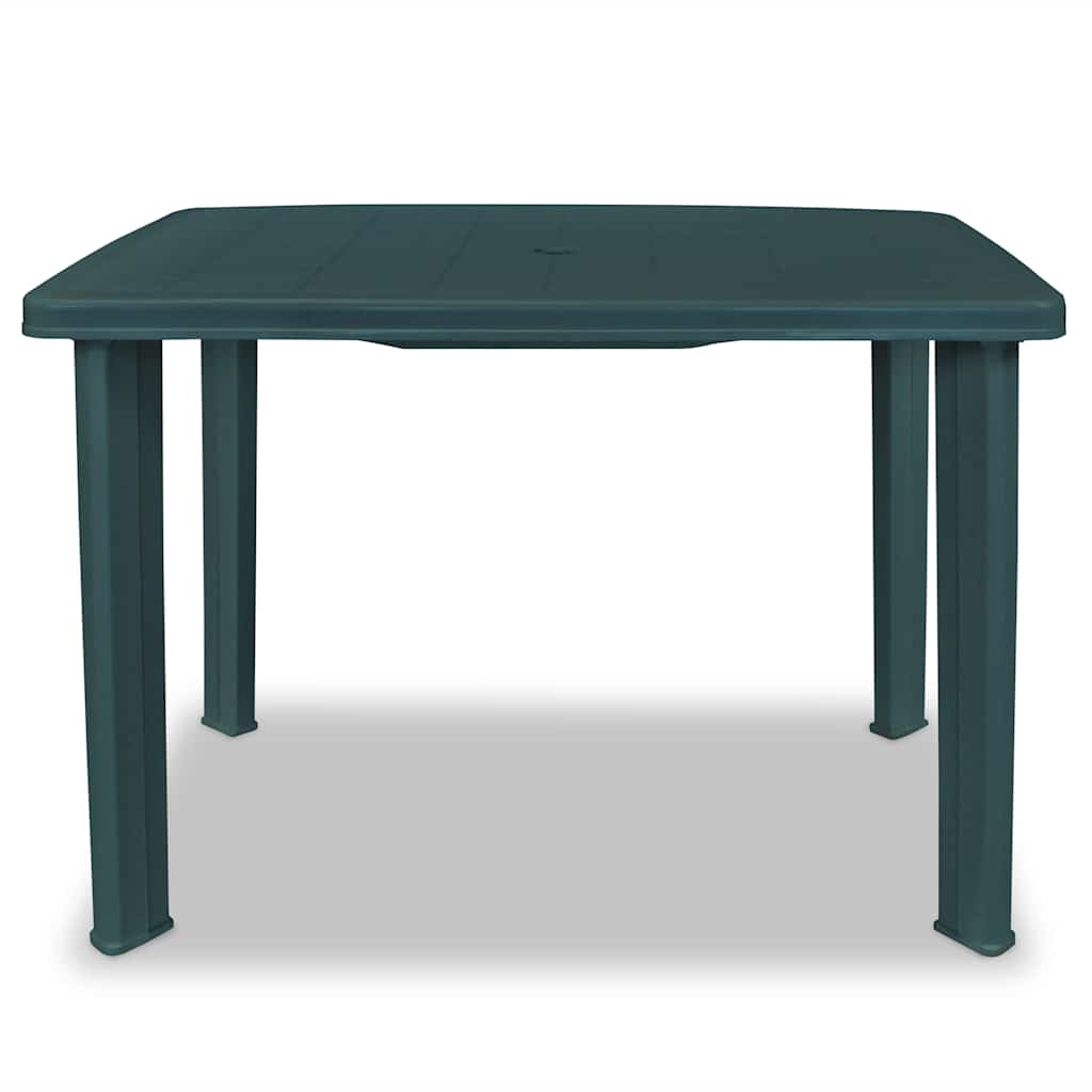 43593 vidaXL Garden Table Green 101x68x72 cm Plastic