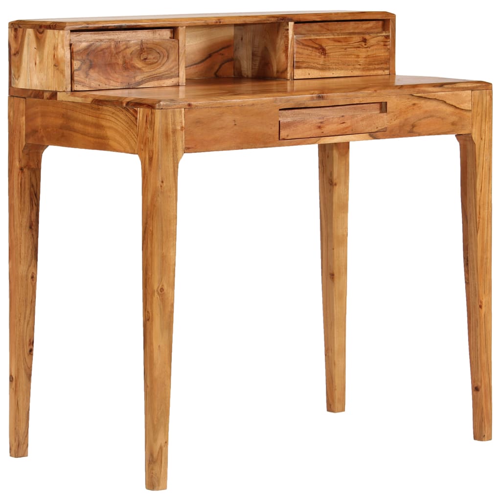 244959 vidaXL Writing Desk with Drawers Solid Wood 88x50x90 cm