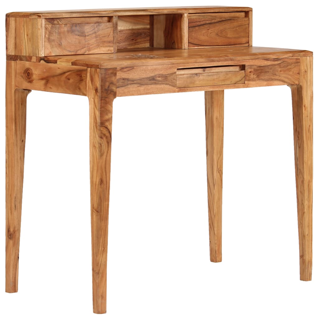 244959 vidaXL Writing Desk with Drawers Solid Wood 88x50x90 cm