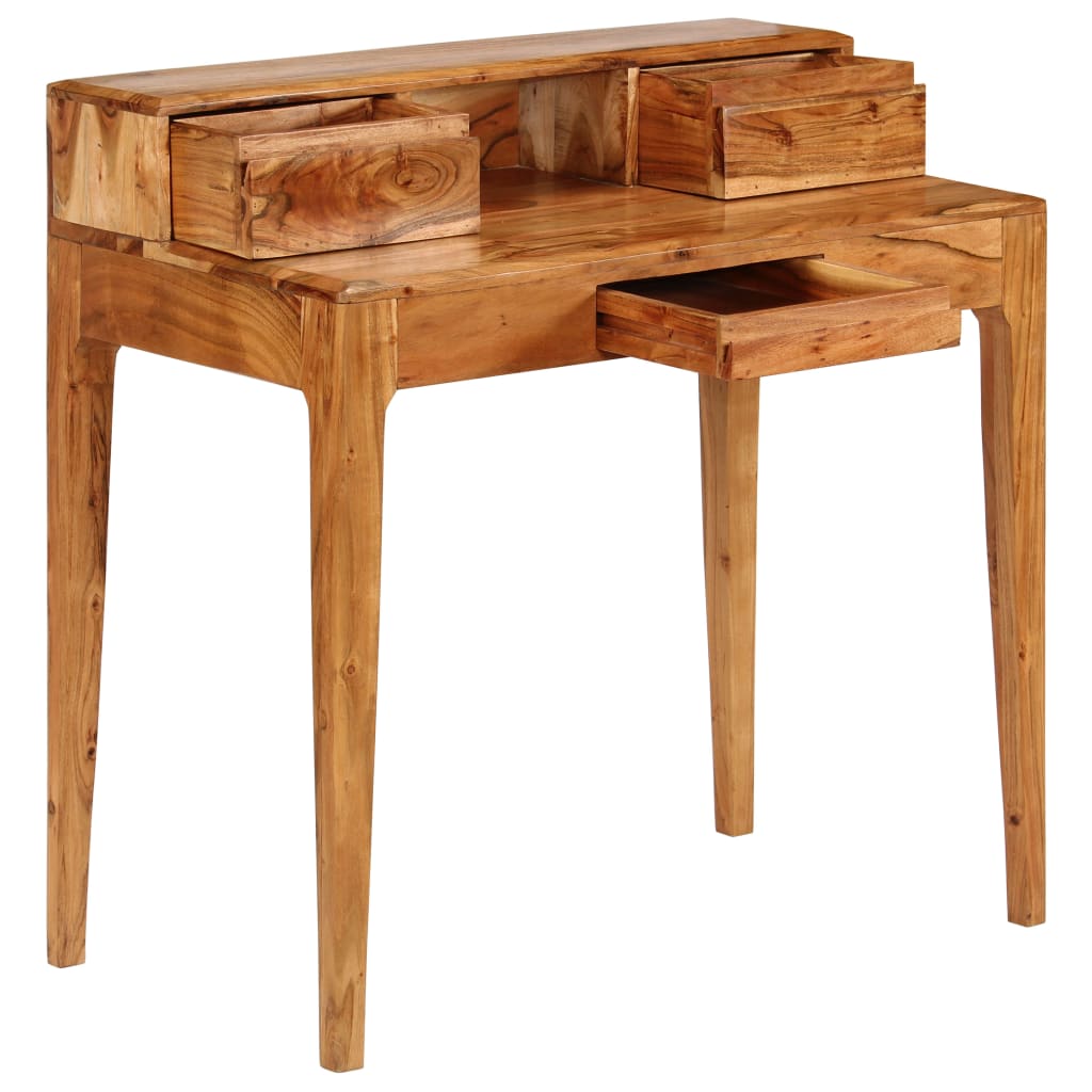244959 vidaXL Writing Desk with Drawers Solid Wood 88x50x90 cm