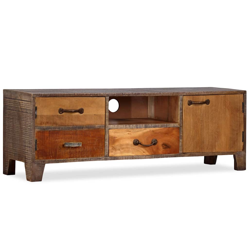 244967 vidaXL TV Cabinet Solid Wood Vintage 118x30x40 cm