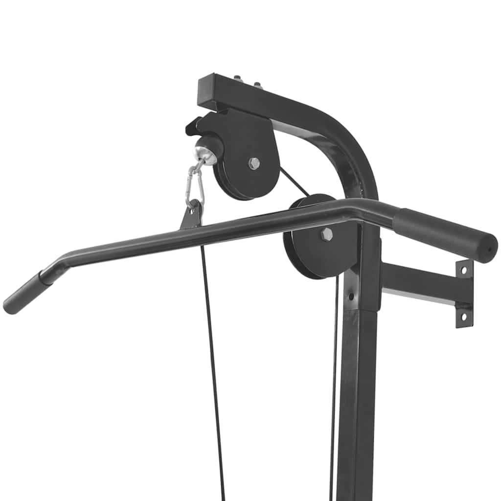 91369 vidaXL Wall-mounted Home Gym with 2 Pulleys