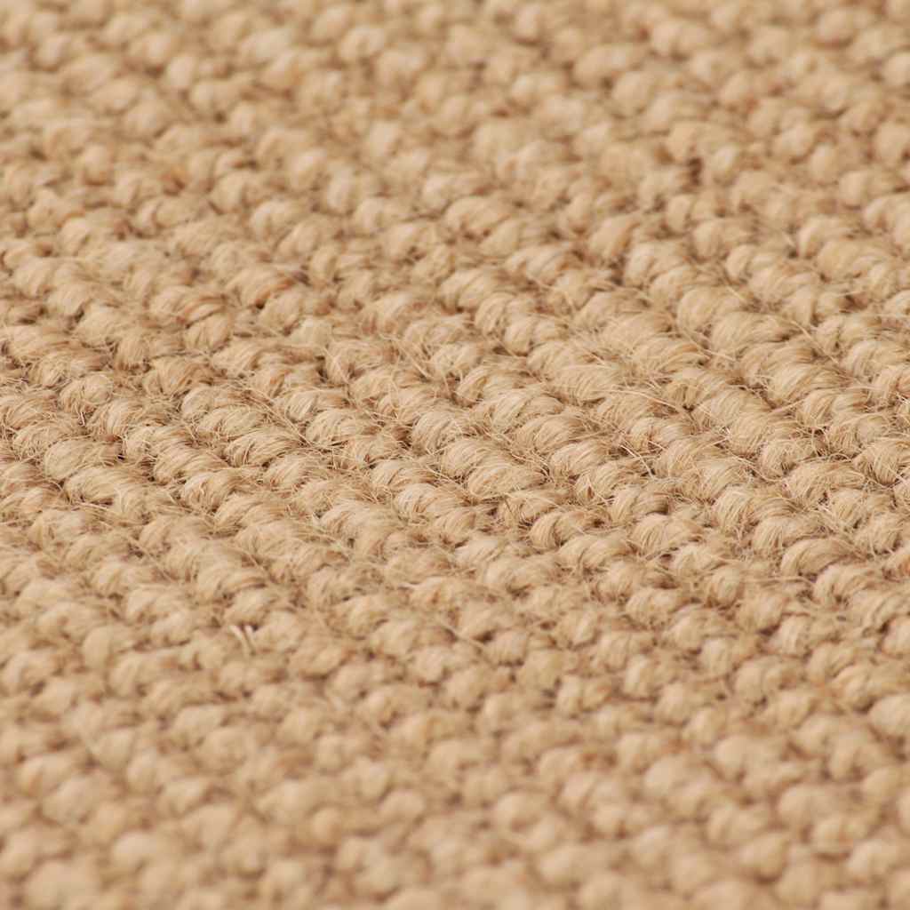 Area Rug Jute with Latex Backing 70x130 cm Natural