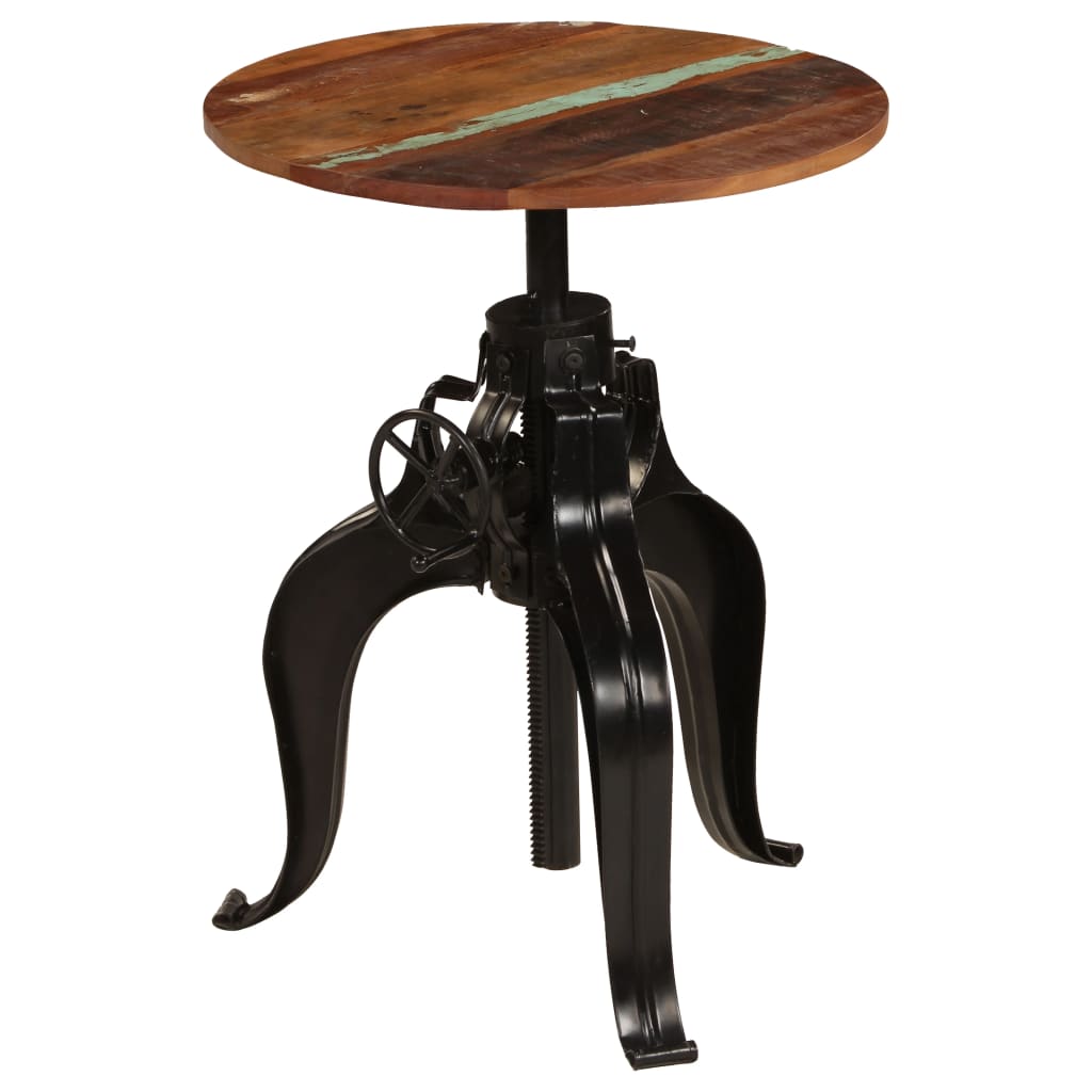 Bar Table Solid Reclaimed Wood 60x(76-110) cm