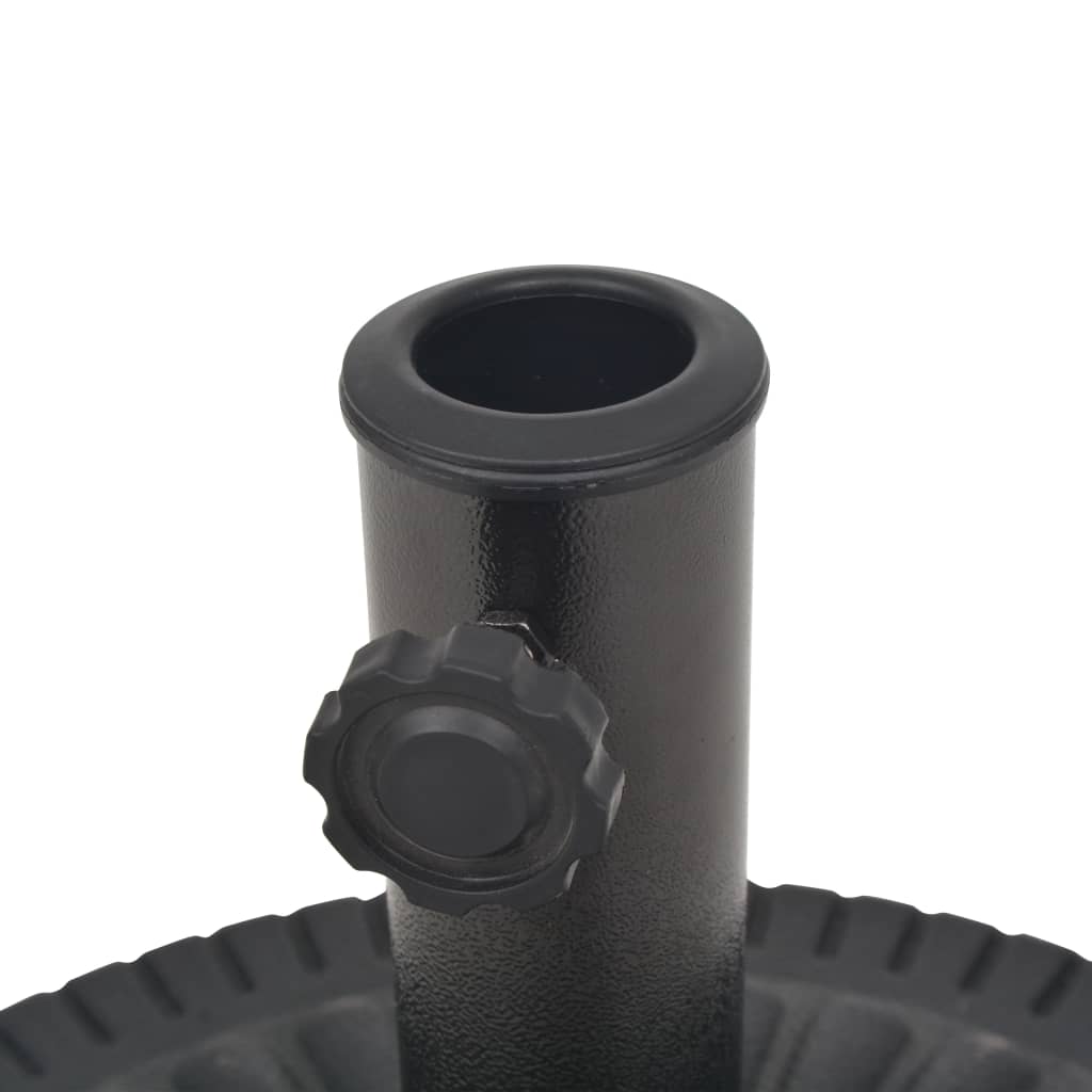 Parasol Base Resin Round Black 14 kg