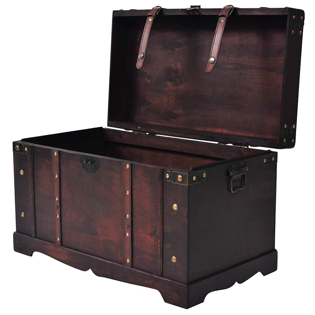 245478 vidaXL Vintage Treasure Chest Wood 66x38x40 cm