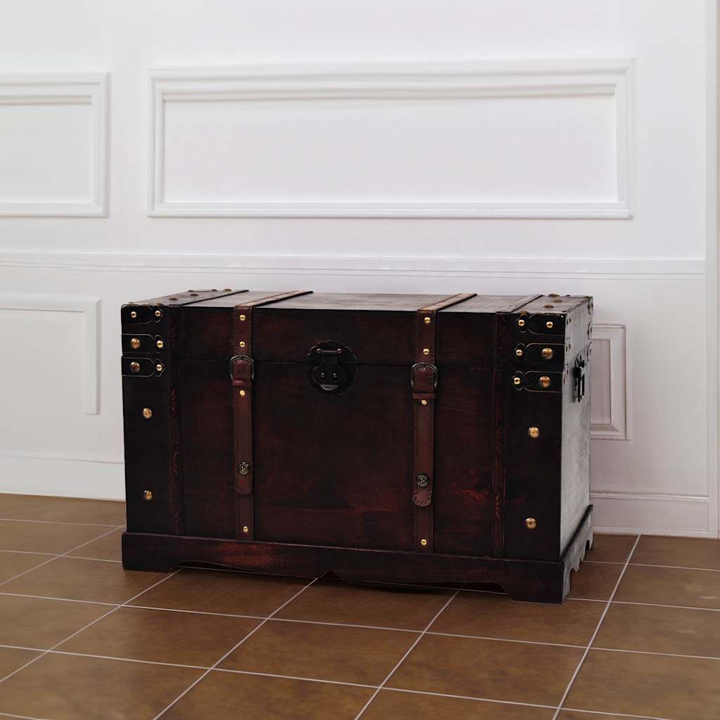 245478 vidaXL Vintage Treasure Chest Wood 66x38x40 cm