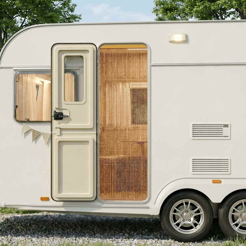 Insect Door Curtain for Campervan Bamboo 56x185 cm