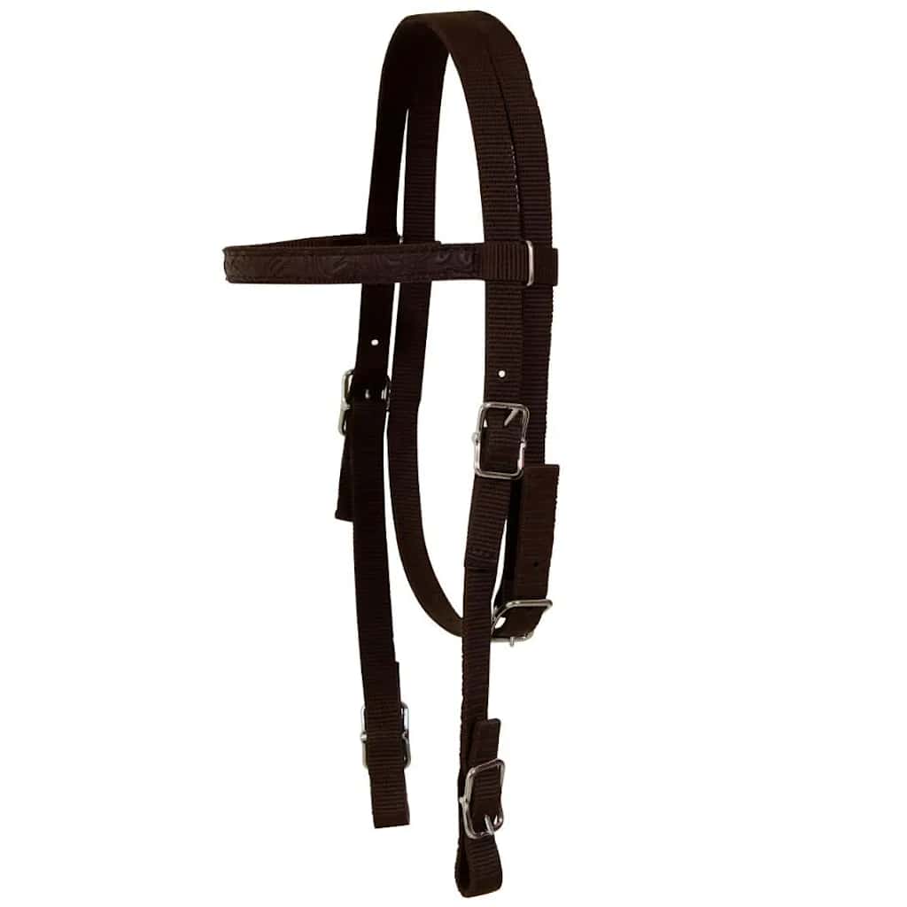 91347 vidaXL Western Saddle, Headstall&Breast Collar Real Leather 15" Brown
