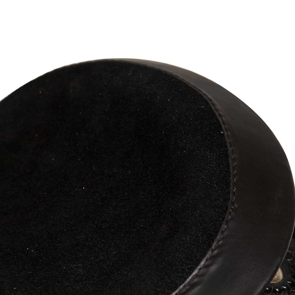 91354 vidaXL Western Saddle, Headstall&Breast Collar Real Leather 17" Black