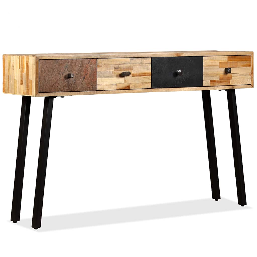 245403 vidaXL Console Table Solid Reclaimed Teak 120x30x76 cm