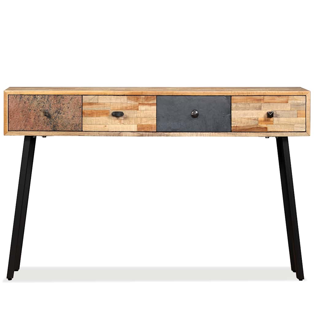 245403 vidaXL Console Table Solid Reclaimed Teak 120x30x76 cm
