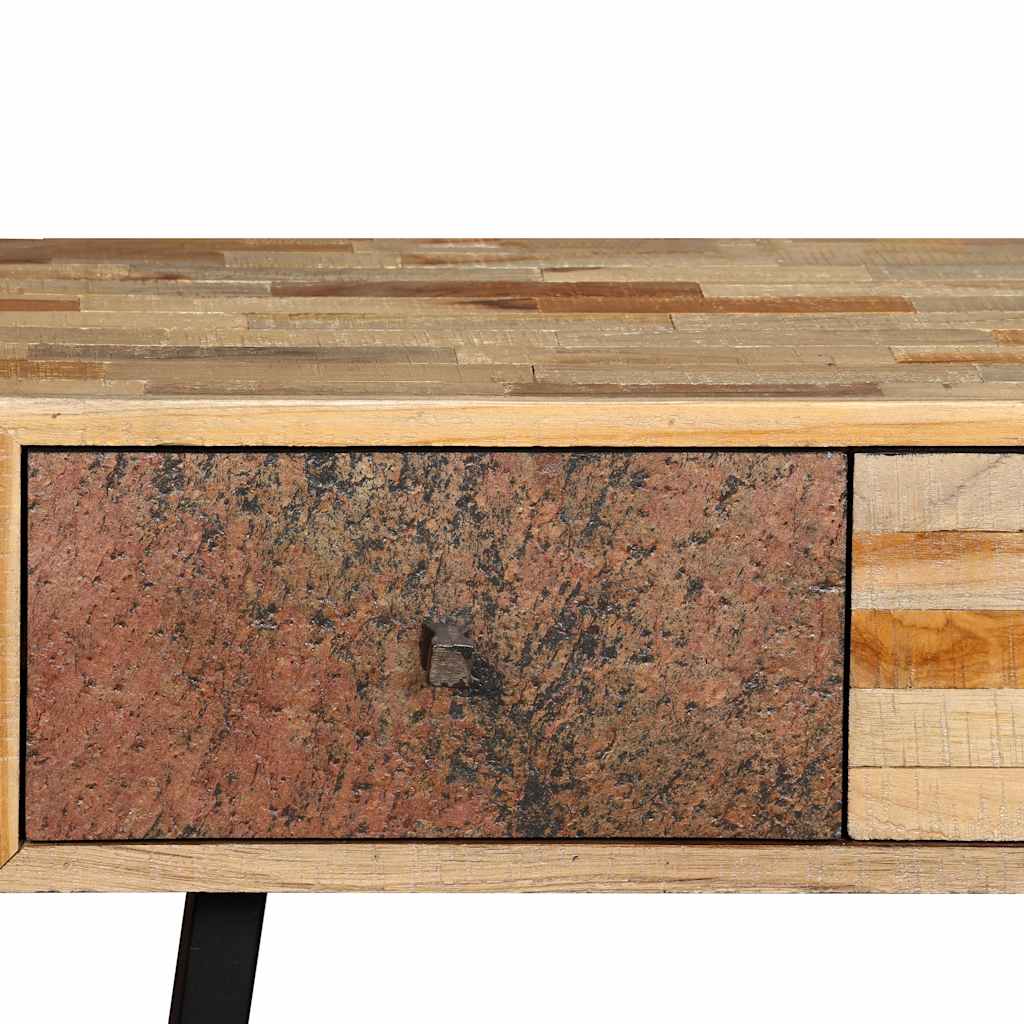245403 vidaXL Console Table Solid Reclaimed Teak 120x30x76 cm
