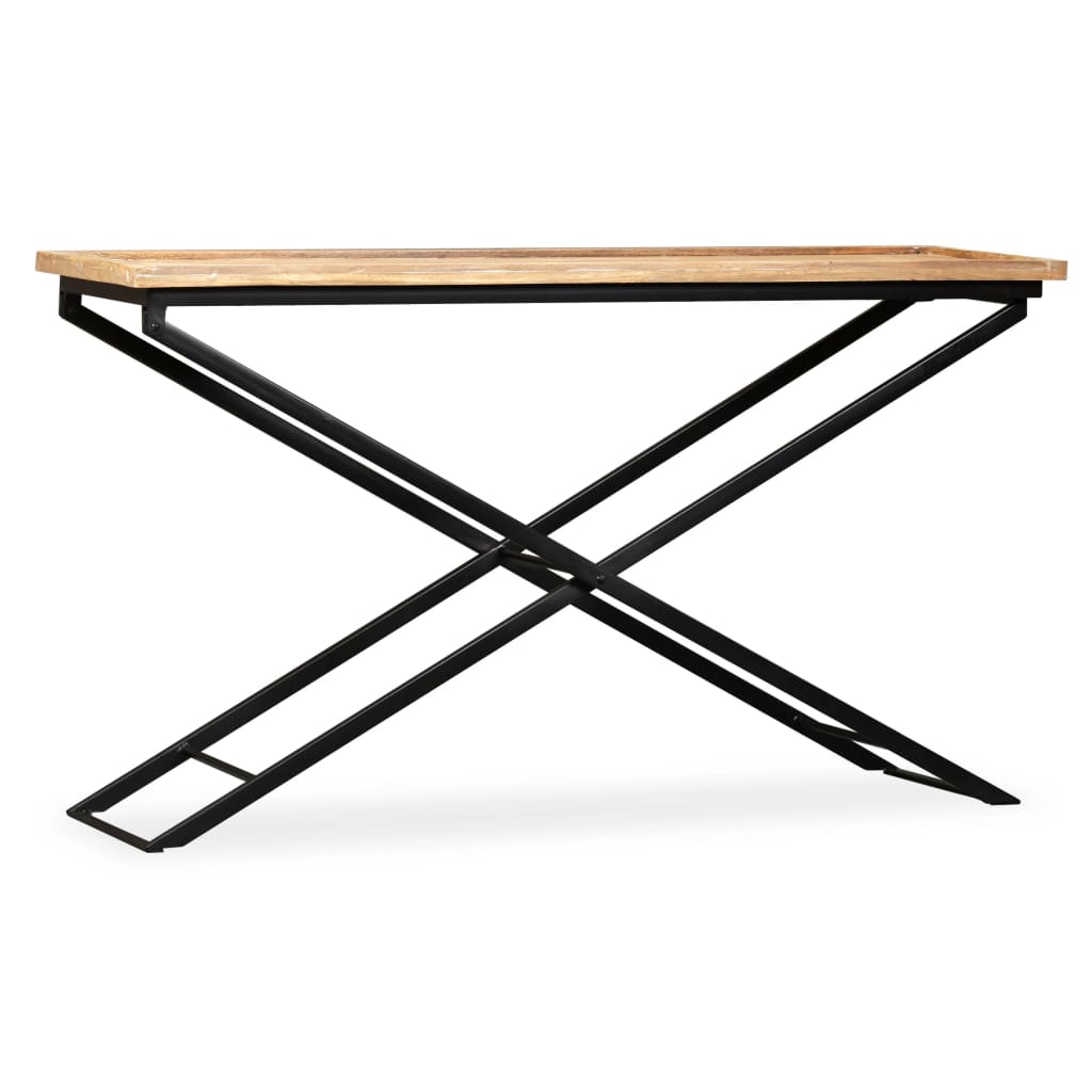 244897 vidaXL Console Table Solid Mango Wood 130x40x80 cm