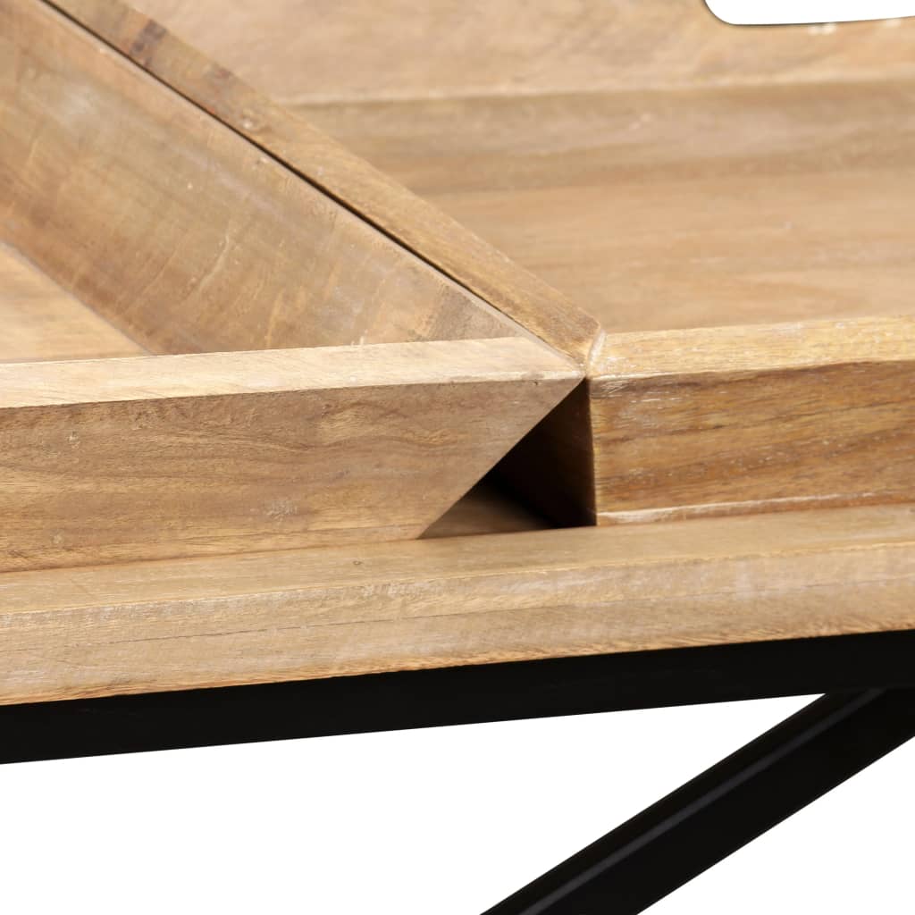 244897 vidaXL Console Table Solid Mango Wood 130x40x80 cm