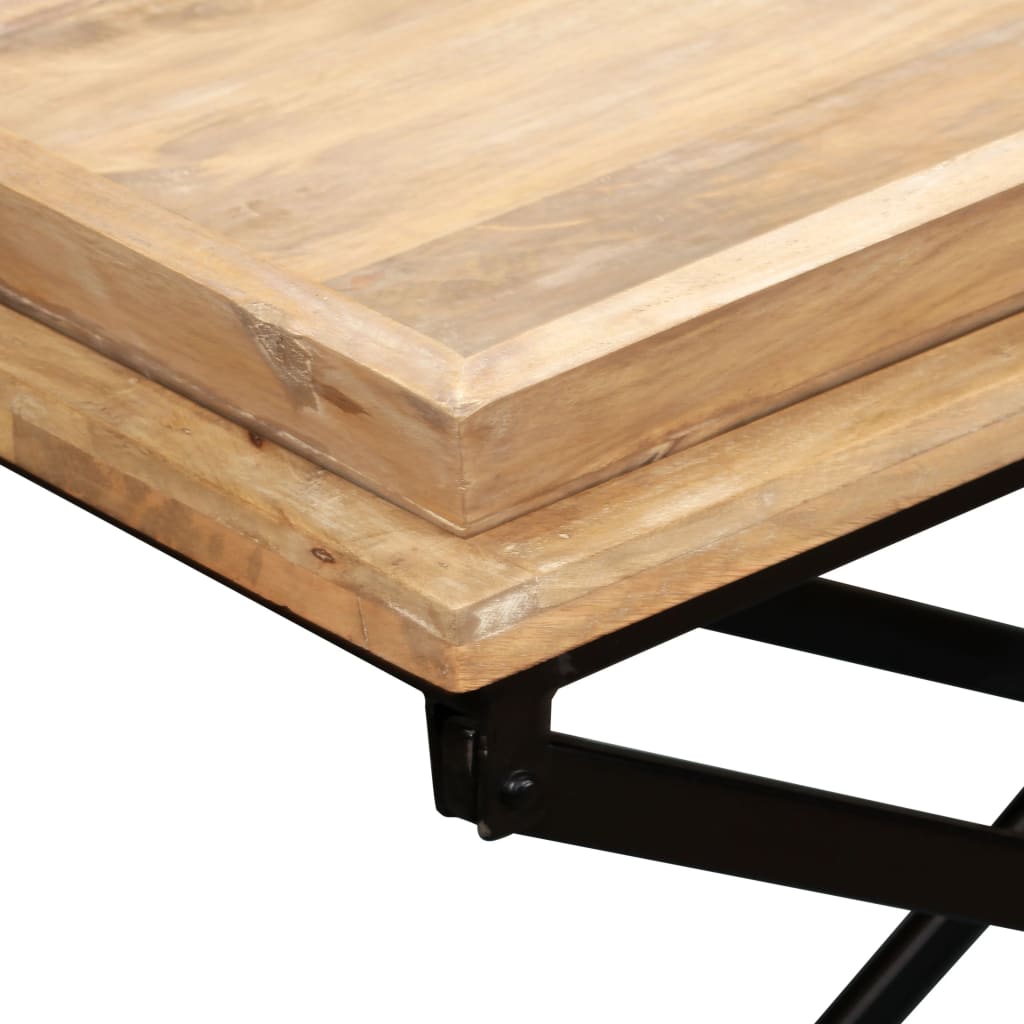 244897 vidaXL Console Table Solid Mango Wood 130x40x80 cm
