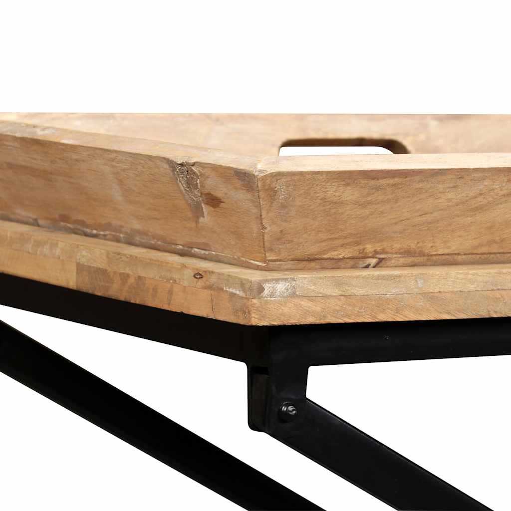 244897 vidaXL Console Table Solid Mango Wood 130x40x80 cm