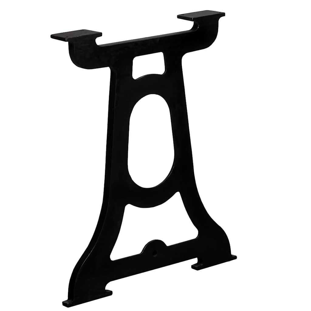 Dining Table Leg | Set of 2 | Black | Cast iron | Standard | Durable