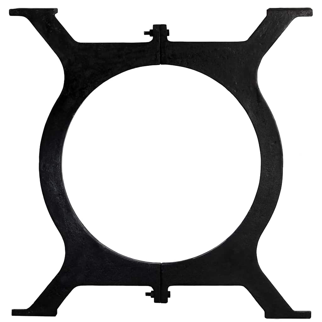 Dining Table Legs 2 pcs O-Frame Cast Iron