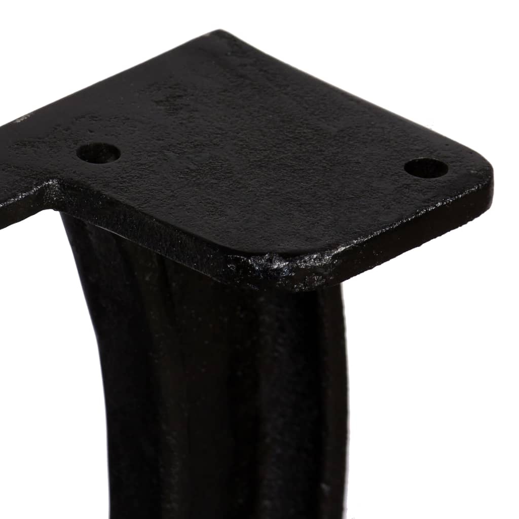 Dining Table Legs 2 pcs X-Frame Cast Iron