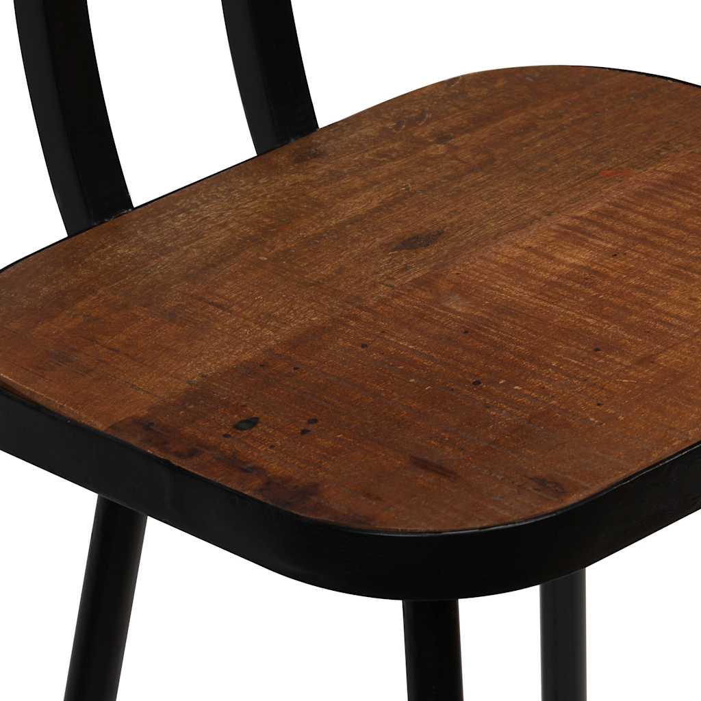 Bar Stools 4 pcs Solid Reclaimed Wood